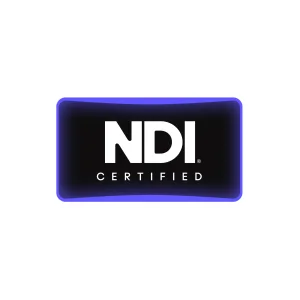 NDI-Certified-Badge5x-e1710710532564 - LED kijelző - AV értékesítés | Bérbeadás | Service I TZSVTAV